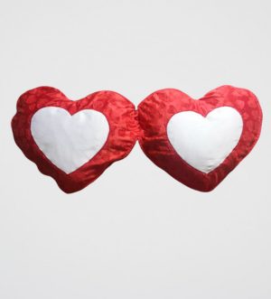 Custom Two Heart Shape Cushions