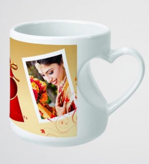 Personalized Ceramic Heart Shape mug