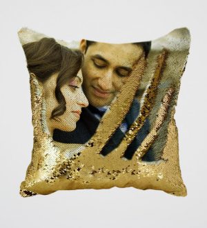 Personalized sequin cushion - Square shape